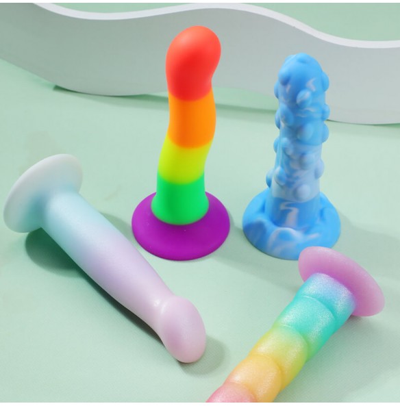 MizzZee - Liquid Silicone Fantasy Color Series Dildo (L:16cm - D:3.2cm) MizzZee - Liquid Silicone Fantasy Color Series Dildo (L:16cm - D:3.2cm)